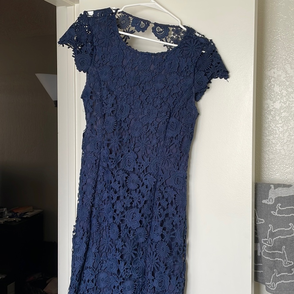 Lulu’s Lace Dress with Open Back